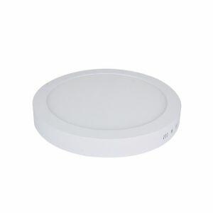 Painel LED Sobrepor Redondo Luz Amarela 18W 3000K 22cm Vitralux