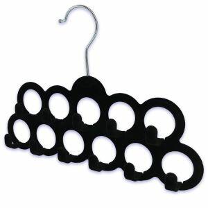 Cabide Flock Gancho Preto Casa&Ideia