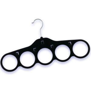 Cabide Flock Lenço Cinto Preto Casa&Ideia