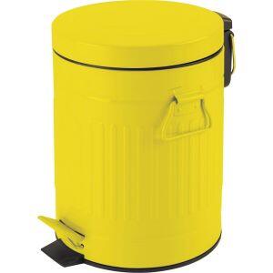 Lixeira Pedal Casa&Ideia Nobry 12L Amarela