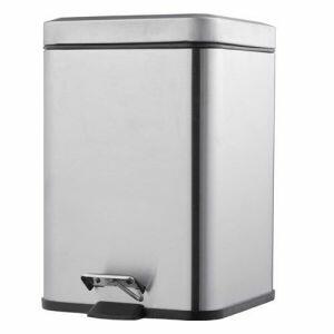 Lixeira Inox Jaspe com Pedal 5L Casa&Ideia