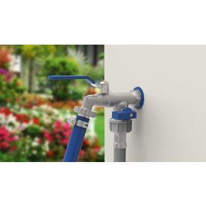 Torneira para Jardim Derivação 1/2" e 3/4'' Niquelado Blukit