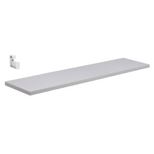 Prateleira Prat-K Lineare Reta com Suporte 20x100cm Branca