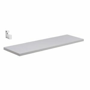 Prateleira Prat-K Lineare Reta com Suporte 20x80cm Branca