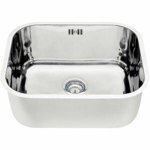 Cuba para Cozinha de Embutir Inox Simples 40x34cm Prime 4,5 Alto Brilho Com Válvula Tramontina