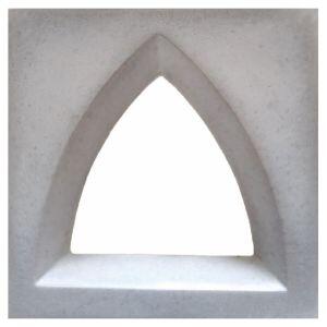 Cobogó Cimentício Arck Parede Cemento Cobogó Argento 30x30x7 Cimentíssimo