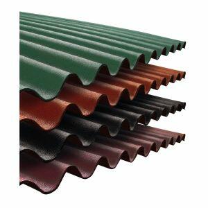 Telha Fibra Vegetal Ondulada 95x200cm Verde Onduline