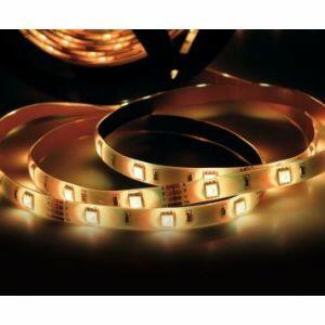 Fita LED 2,5W 12V 30 LEDs 2m com Fonte Luz Amarela Taschibra