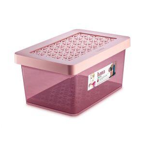 Caixa Alta Hana Rosa M  8,5L 20x31,5x15,2cm