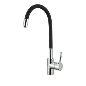 Torneira Misturador Monocomando para Cozinha de Mesa Bica Alta 1/2'' Color Flex Preto Addra