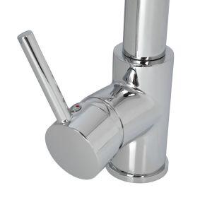 Torneira Misturador Monocomando para Cozinha de Mesa Bica Alta com Ducha ½” Salseiro Duplo Cromado Addra