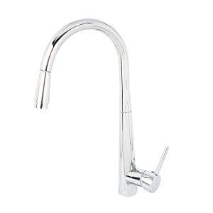 Torneira Misturador Monocomando para Cozinha de Mesa Bica Alta 1/2'' Delta Cromado com Ducha Addra