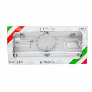 Kit de Acessórios para Banheiro Varese 5 Peças Stamplas