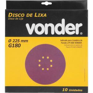 Disco de Lixa para Parede 10" Grão 180 Vonder