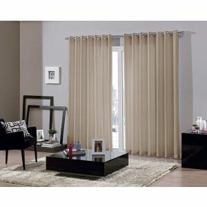 Cortina Bella Janela 2,6x1,7m Bellini Latte com Ilhós