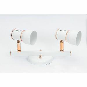 Trilho New 2 Lâmpadas 80W Rose/Branco Dital Trilho New 2 Lâmpadas 80W Rose/Branco Dital