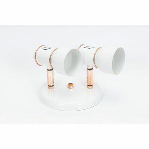 Spot Dital 2 Lâmpadas New 40W Rose/Branco