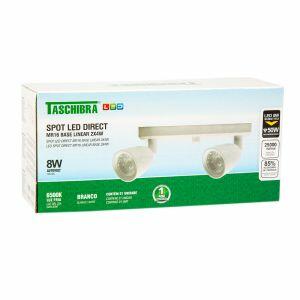 Trilho 2 Lâmpadas LED 8W Direct Linear 6500K Luz Branca Taschibra Trilho 2 Lâmpadas LED 8W Direct Linear 6500K Luz Branca Taschibra