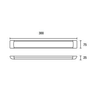 Luminária LED Slim 9W 6.500K Luz Branca Frio Blumenau