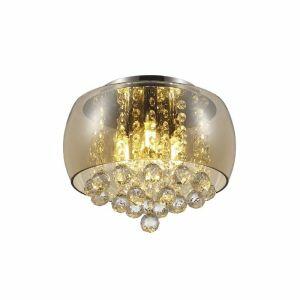 Pendente  5 Lâmpadas Cristal Magnum 35 G9 Âmbar Blumenau