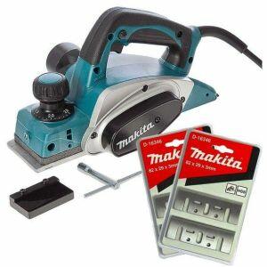 Plaina Elétrica Makita KP0800 620W com Acessórios