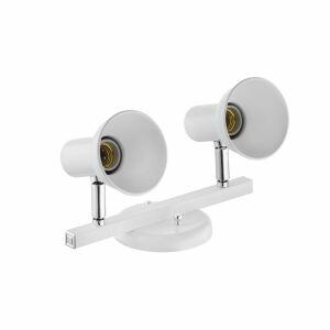 Trilho Premium 2 Lâmpadas Branco Cromado Dital Trilho Premium 2 Lâmpadas Branco Cromado Dital