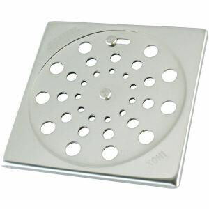 Grelha para Ralo Quadrada Jackwal 9,5cm Inox com Fecho