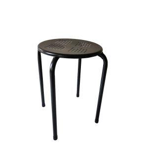 Banqueta Coin 43x30cm Preto Diagonal