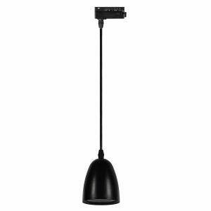 Pendente LED Focus 3000k 10,5cm Preto Luz Amarela Vitralux