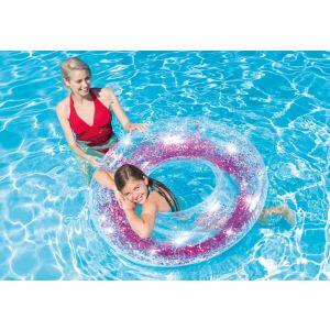 Boia Redonda Glitter Transparente Intex