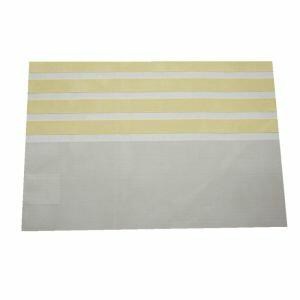 Lugar Americano Khaki Listrado 45x30cm Amarelo Casa&Ideia
