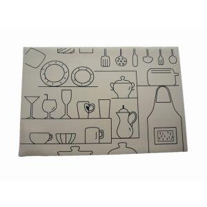 Lugar Americano Breakfast 45x30 Branco Casa&Ideia