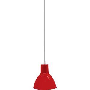 Pendente Taschibra 1 Lâmpada TD 622 17,5cm E27 Vermelho