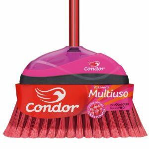 Vassoura Multiuso Qualquer Piso Vermelha V-35 Condor
