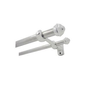 Kit Varão para Cortina Bella Arte Duplo 2,5mx19/28mm Cromado