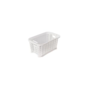 Cesto de Plástico Trama 13,6x8,5x6,1cm Branco Plasútil