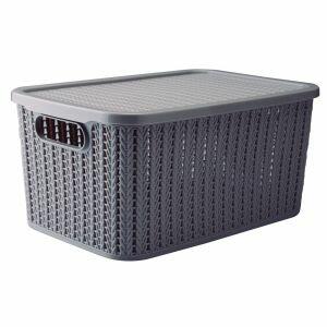 Caixa Organizadora Trama Plasútil 32x21,8x15,1cm Fendi