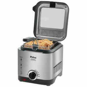 Fritadeira Elétrica com Óleo Deep Fry 1,8L 900W Inox Philco