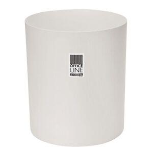 Papeleiro Cilíndrico Ofice Line Branco10,4L Ø 23x26,5
