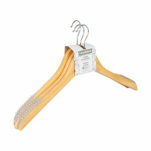 Cabide de Madeira 3 Peças com Silicone Casa&Ideia