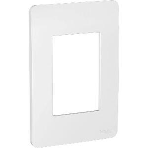 Placa 4"x2" Schneider Orion 3 Módulos Prata