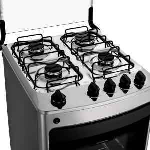 Fogão de Piso 4 Bocas Inox Consul