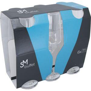 Jogo de Taças para Champagne Nadir 186ml Buffet 6 Peças