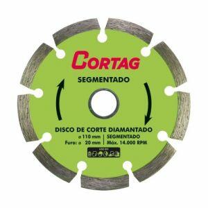 Disco Diamantado Segmentado Cortag 110mm