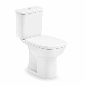 Kit Vaso Sanitário com Caixa Acoplada Acionamento Duplo 3/6L Square Branco Roca