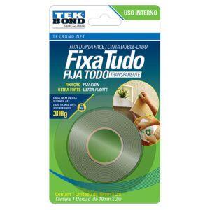 Fita Dupla Face Tekbond Incolor 1,9cmx2m