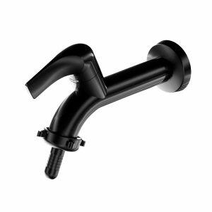 Torneira de Parede para Lavanderia Lorenzetti Fitt Longa 1/2" Preto