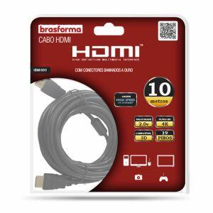 Cabo 4K Ultra HD Brasforma 10m