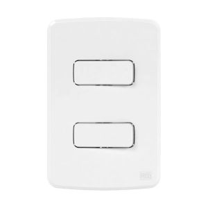 Conjunto Interruptor Weg Compose 2 Módulos Branco 10A