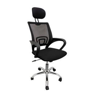 Cadeira Mesh Comfort com Rodizios Preto Diagonal Cadeira Mesh Comfort com Rodizios Preto Diagonal
